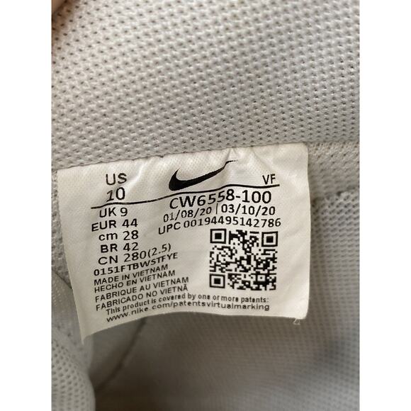 Nike Air Force 1 \'07 Premium Zip Swoosh - White Leather CW6558 100 Size 10 main image 10